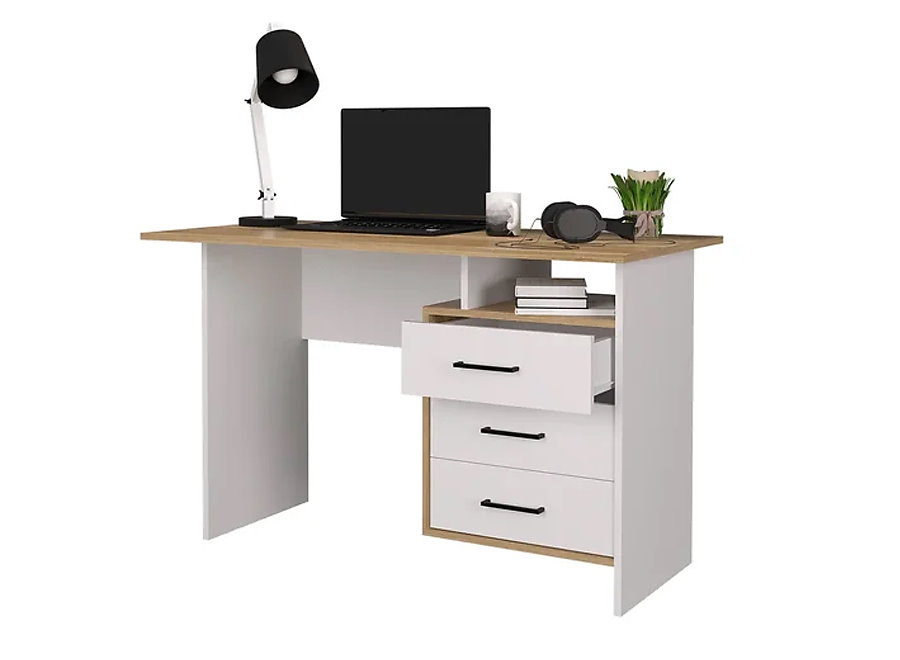 "Лайт" Стол компьютерный (Дуб золотой - белый)