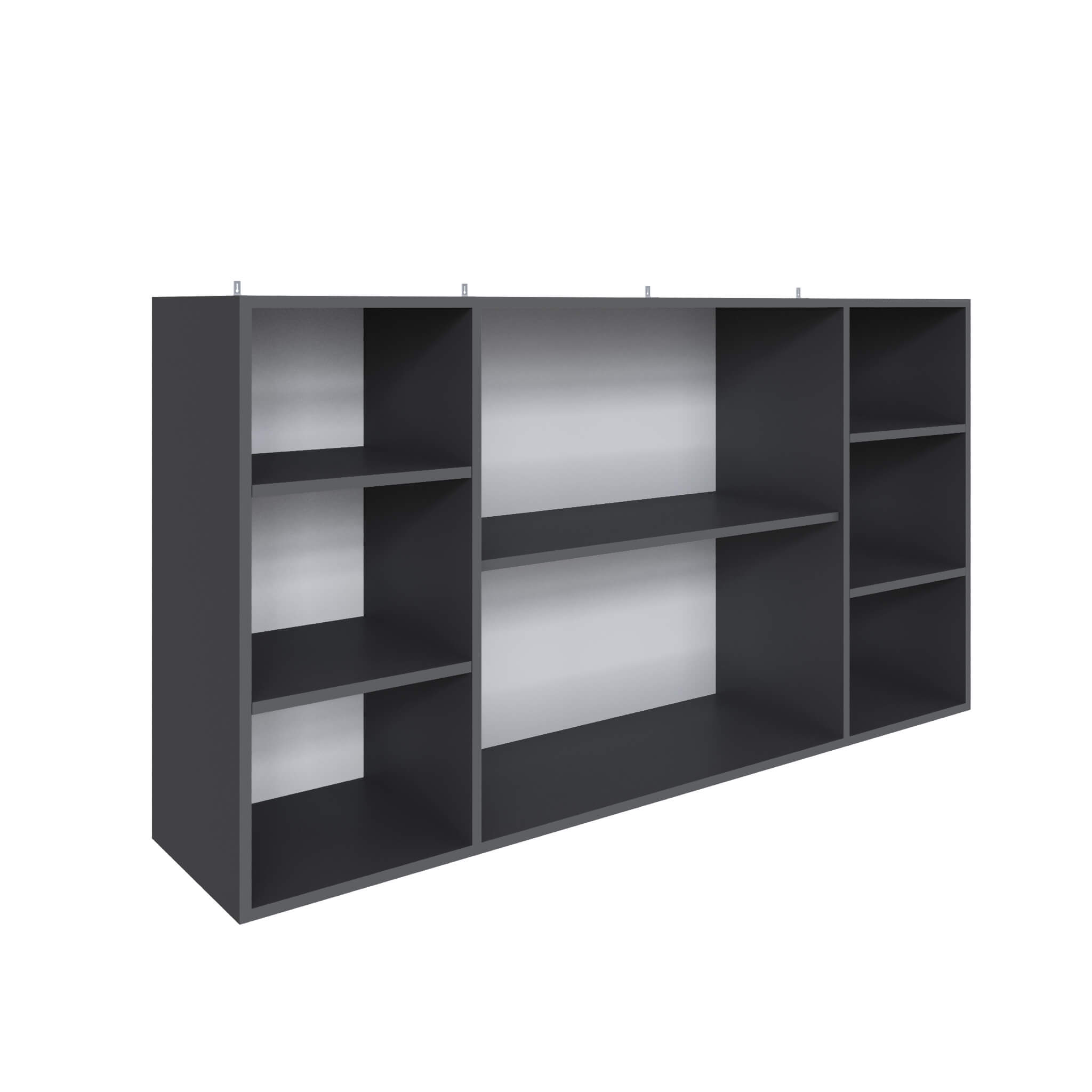 Гостиная Мадрид Полка навесная ПН-2 (1,5) графит серый