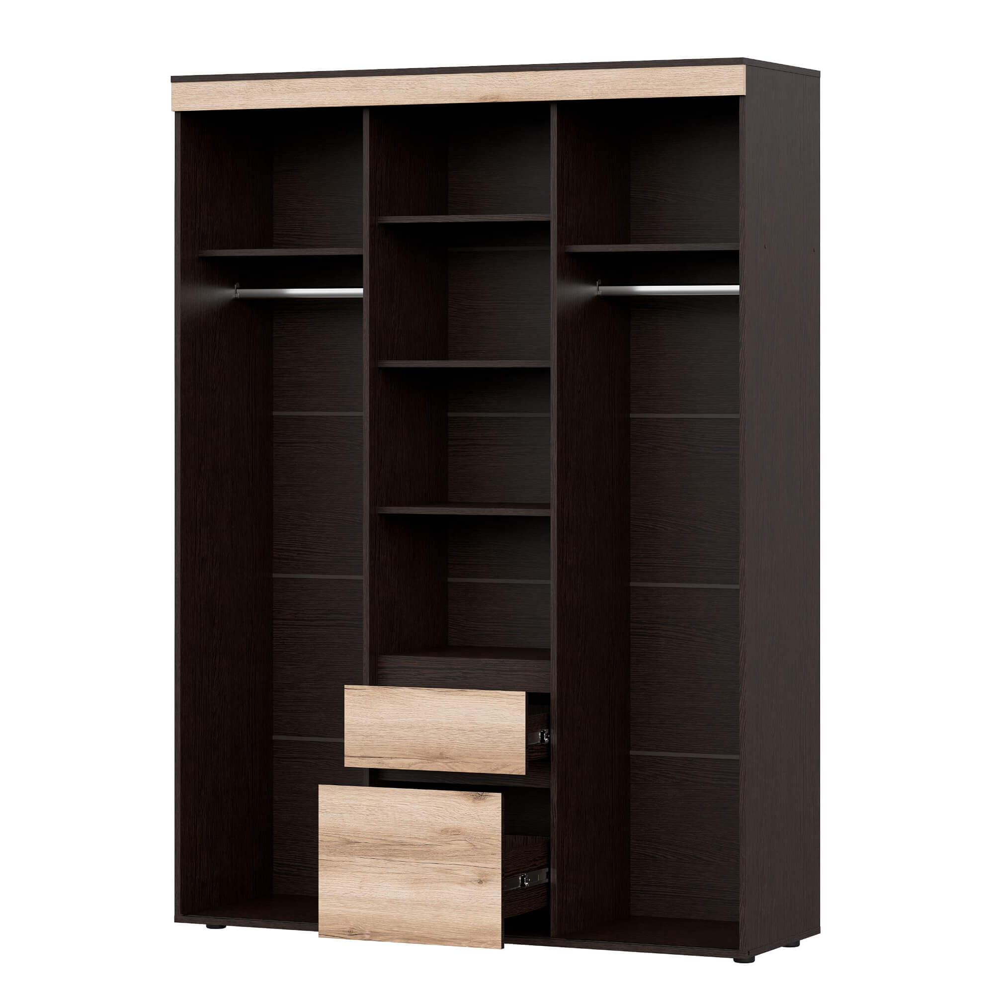 МС "Берген" Шкаф-купе (1,5м) (Дуб Венге/Дуб Делано)