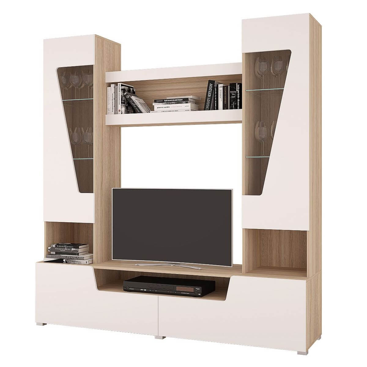 Гостиная Анталия-2 дуб сонома/белый софт