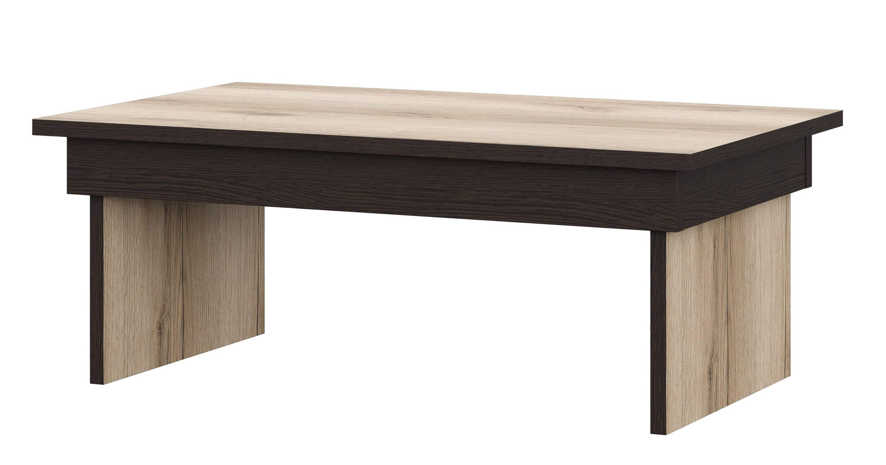 МС "Берген" Кровать двойная (1,6х2,0) (Дуб венге/Дуб делано) серия 3 