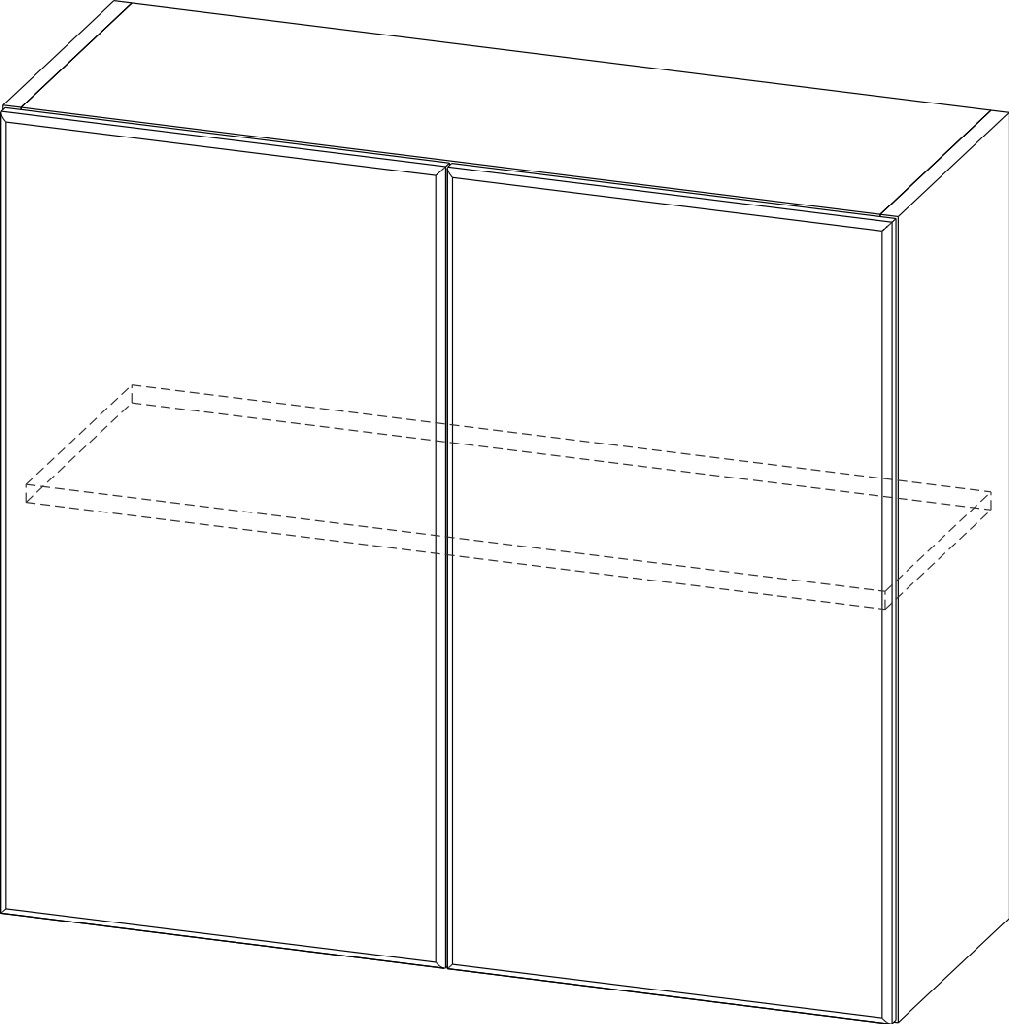 Шкаф навесной "Бостон" Ш800/720