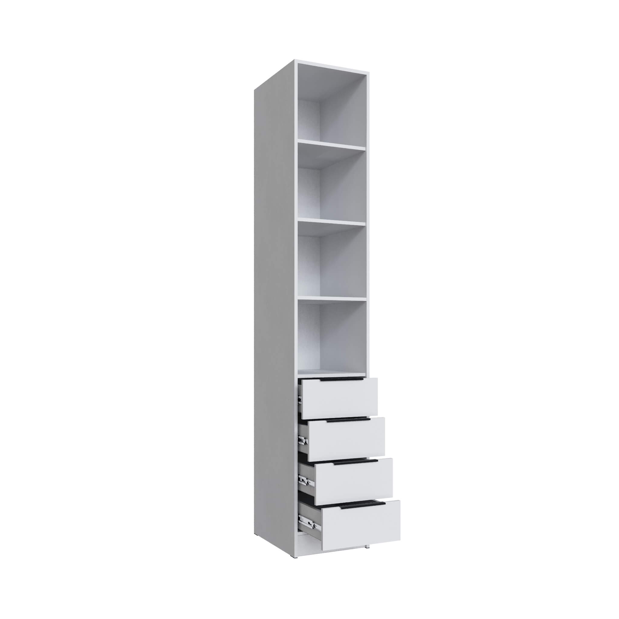 Шкаф Мадрид (0,4) с 4 ящ. белый