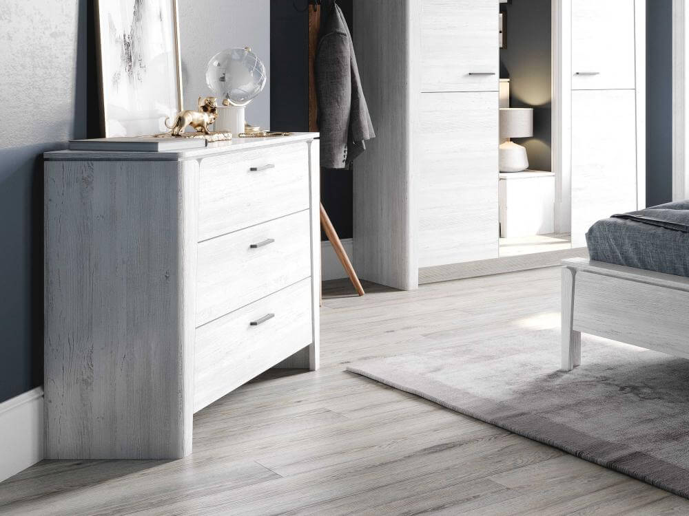 Мальта спальня Комод с 3 ящ Дуб Винтерберг