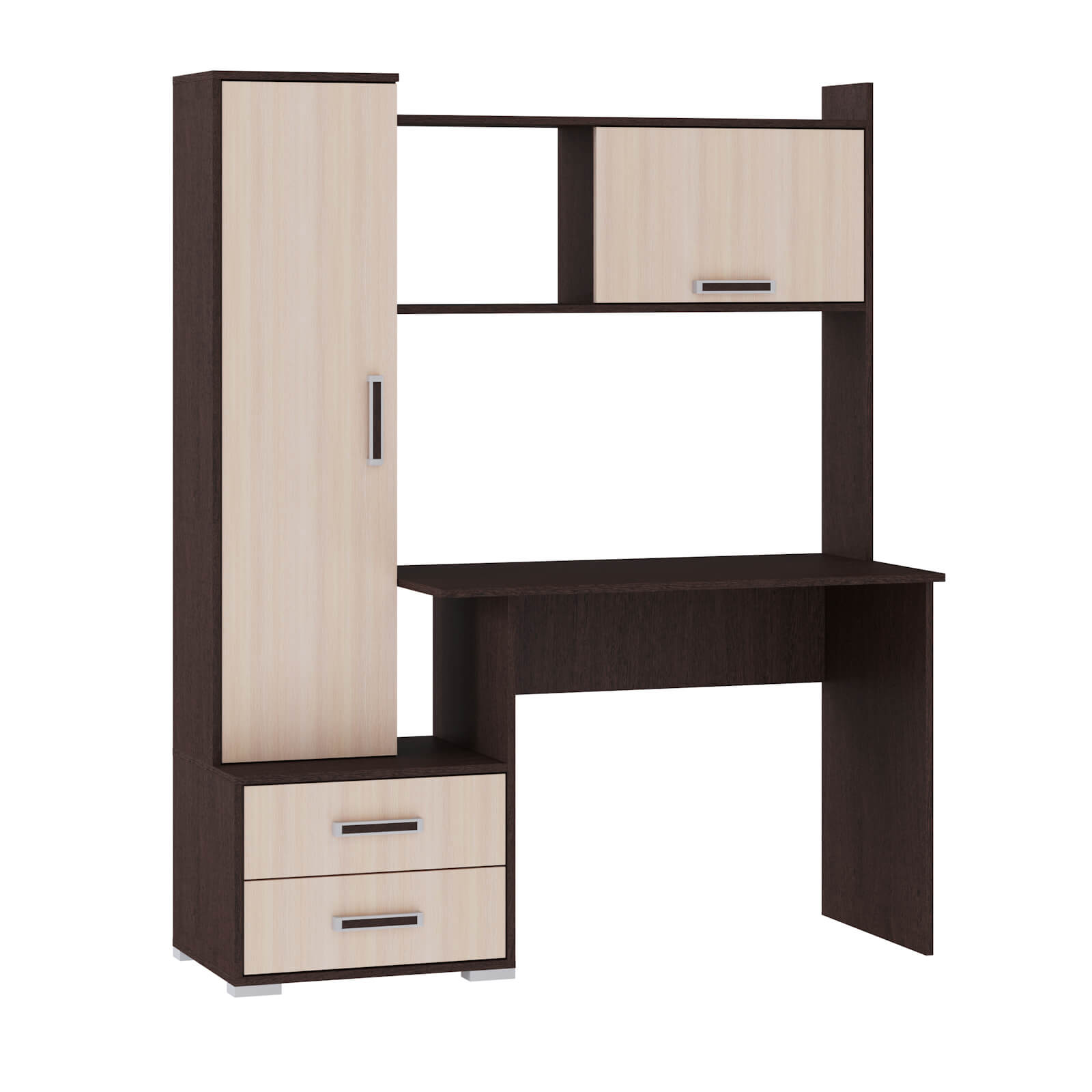 Компьютерный стол Квартет-9 венге/дуб молочный