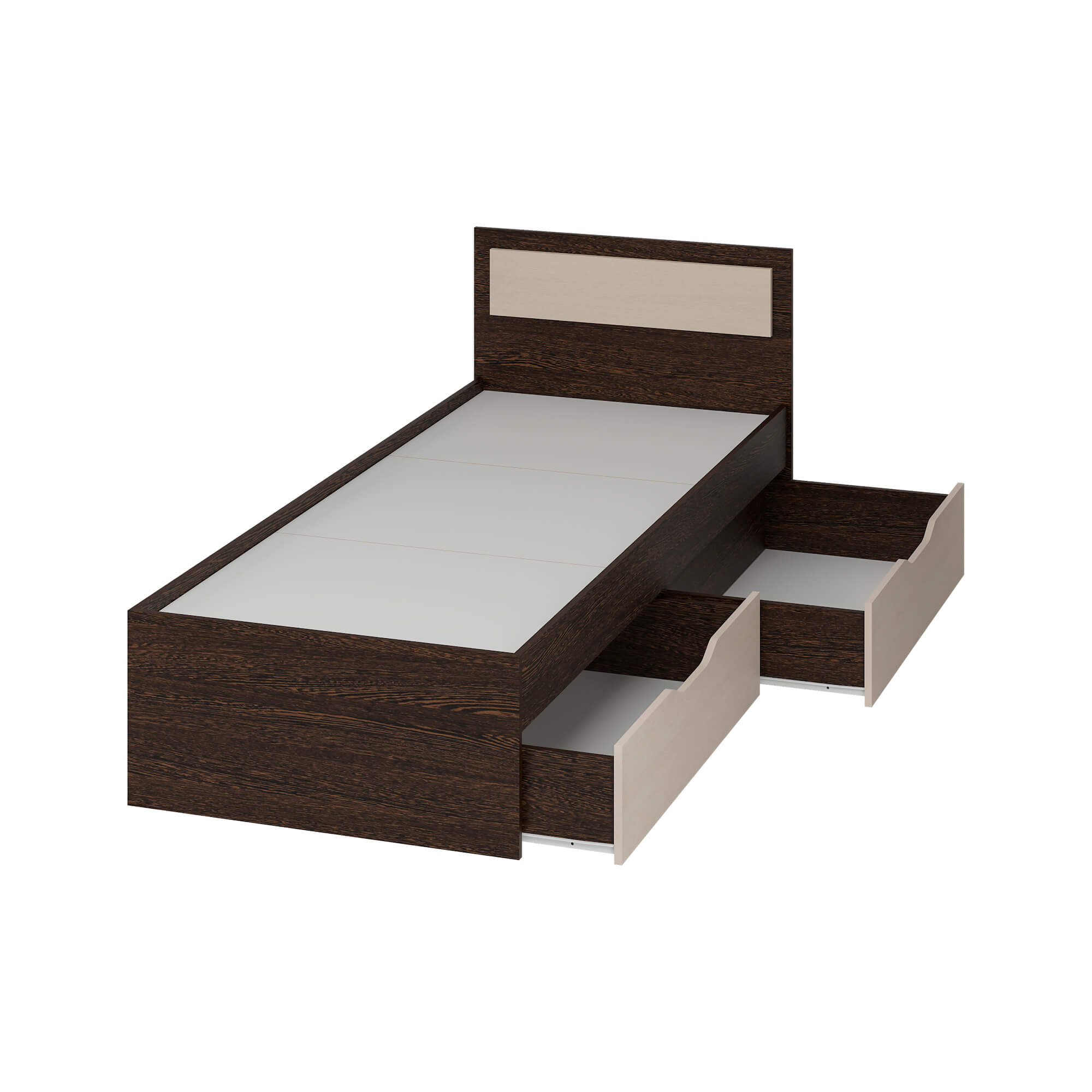 Гармония Кровать КР607 дуб венге/дуб белфорд