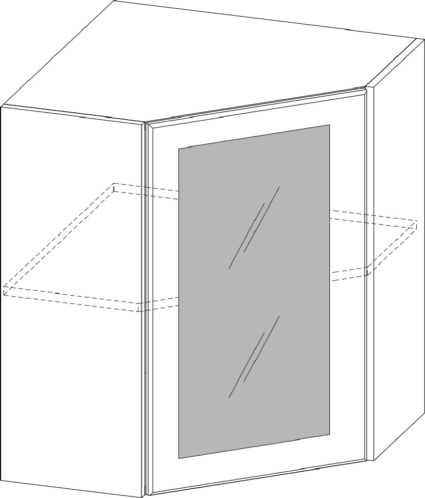 Шкаф навесной "Грейвуд" Ш600ус/720