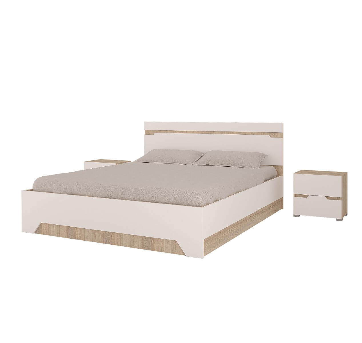 Спальня "Анталия" (сонома / белый софт)