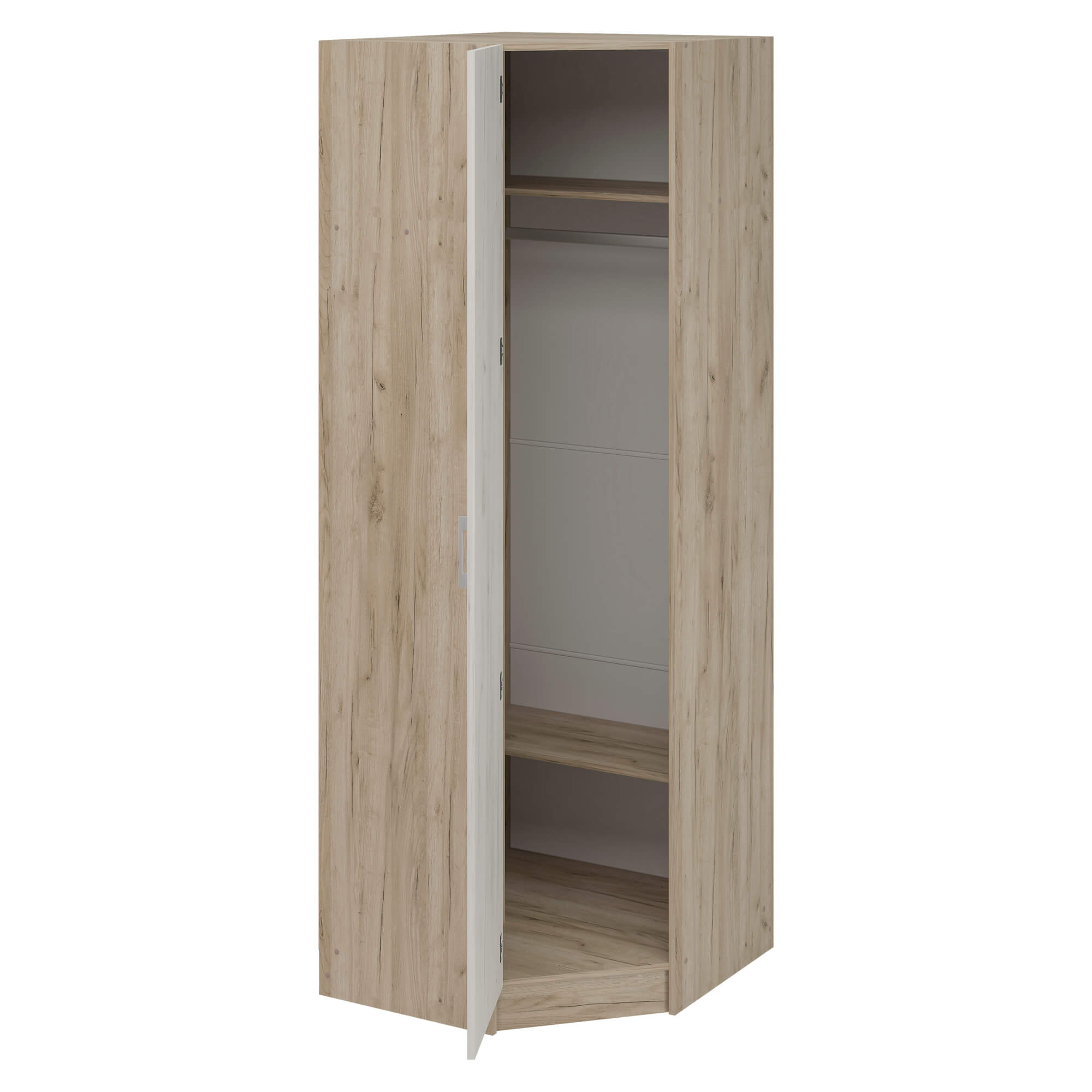 Гармония Шкаф угловой ШУ 601М дуб крафт серый/дуб крафт белый