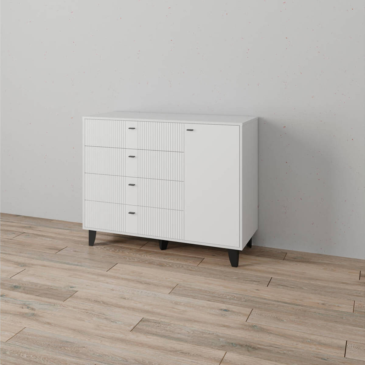 Комод Катрин-13 белый/белый снег