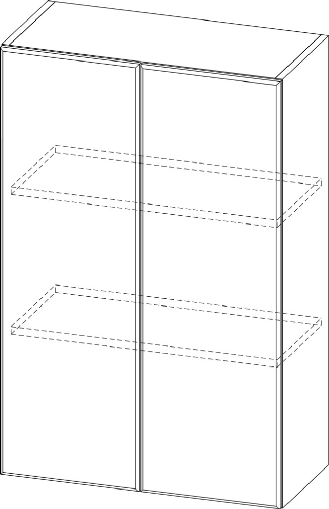 Шкаф навесной "Модерн NEW" Ш600/912