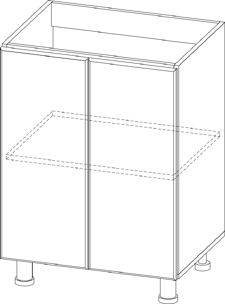 Стол под мойку "Бостон" М600