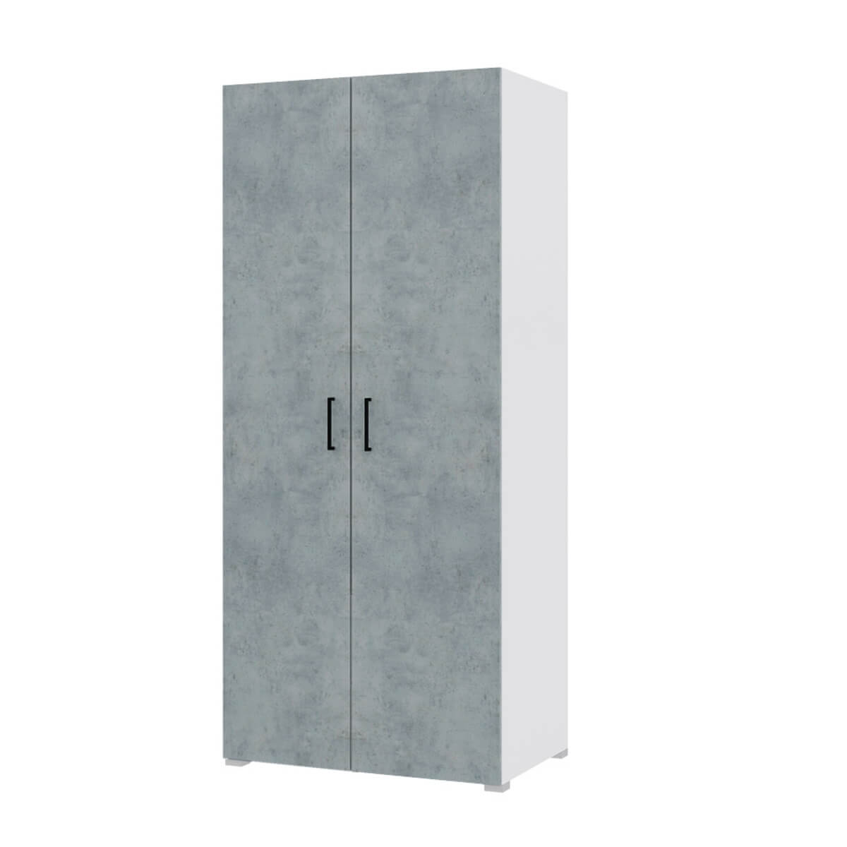 "Victor" Шкаф 2х. ств. (Белый - бетон)