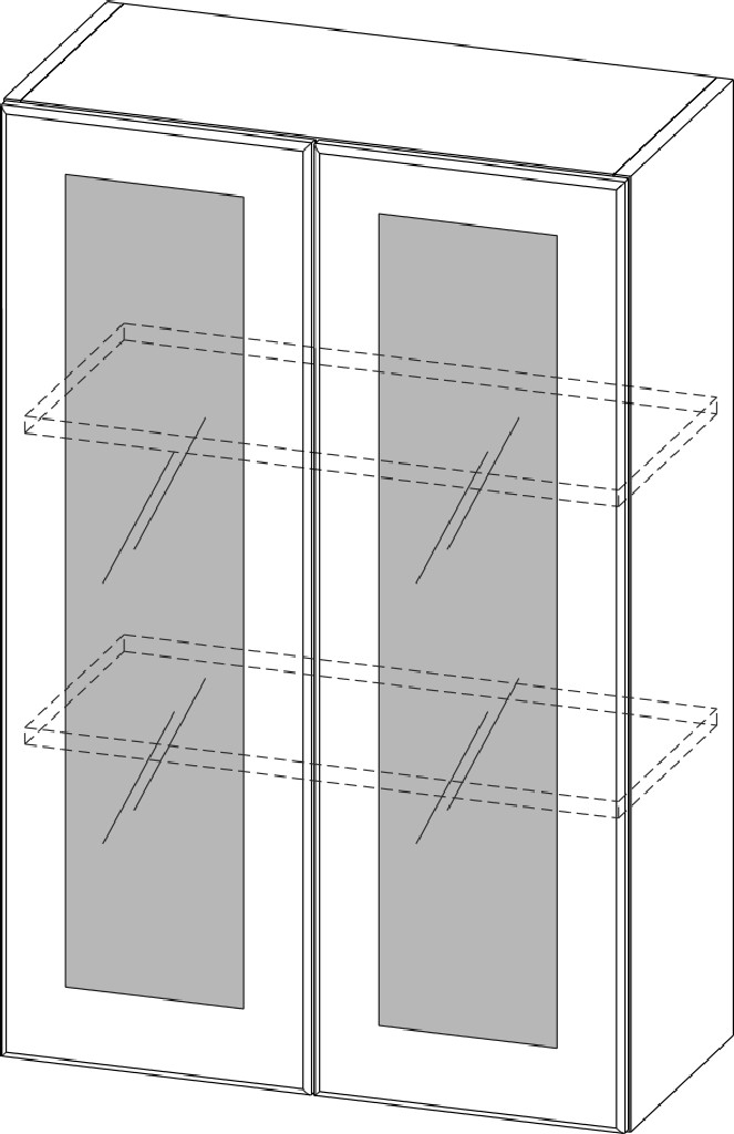 Шкаф навесной "Модус" Ш600с/912