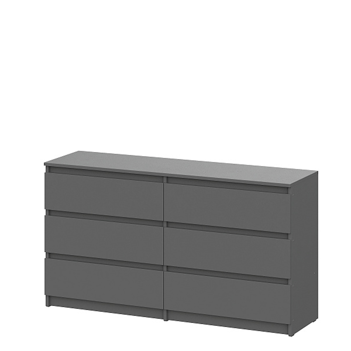 МС "Денвер" Комод с ящиками (1,38м) (серия 2) Графит серый