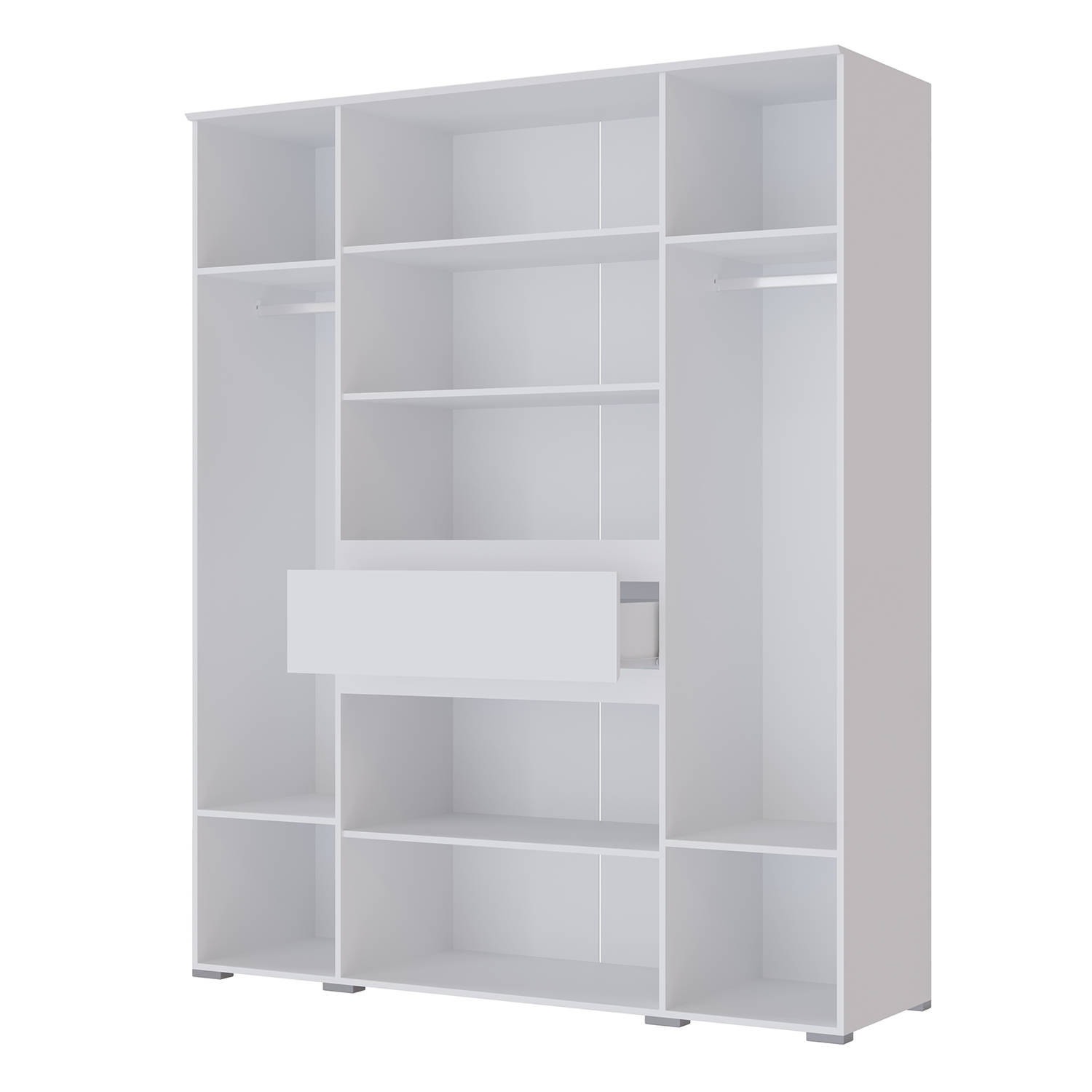 Спальня Плейона Шкаф 4-х створчатый белый