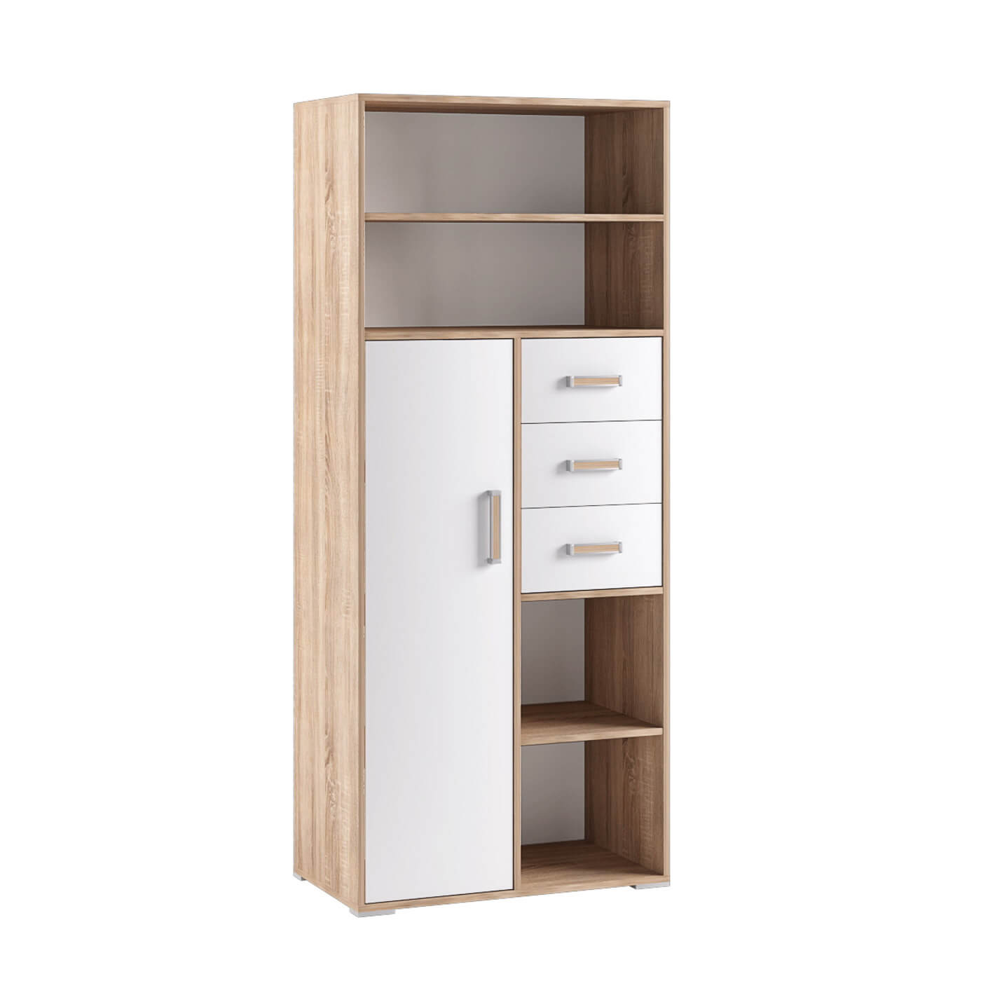 Спальня Бланка. Стеллаж книжный дуб сонома/белый