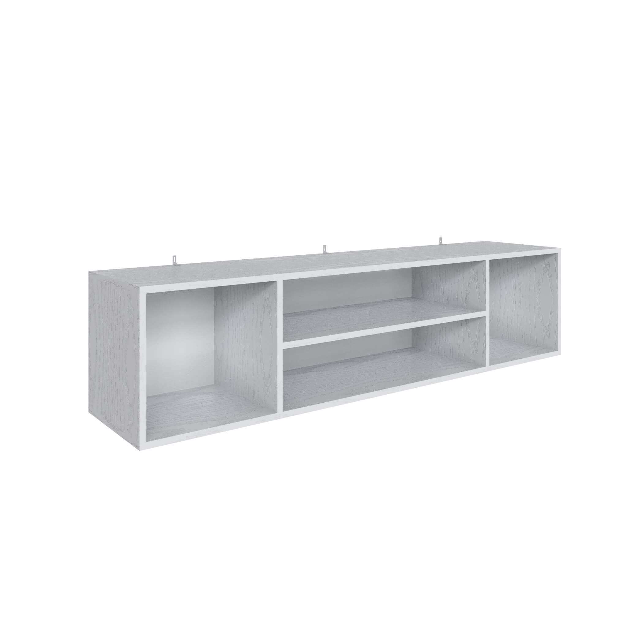 Гостиная Мадрид Полка навесная ПН-3 (1,5) белый/ателье светлое