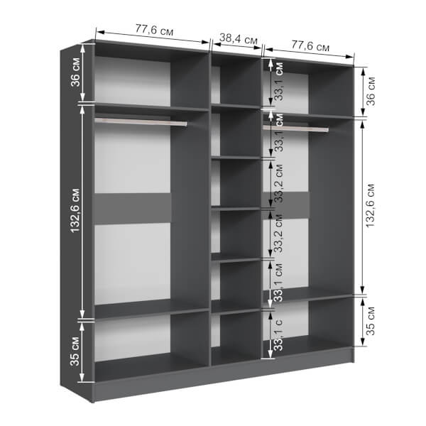Шкаф 5х "Вегас" 2000 ТЭКС