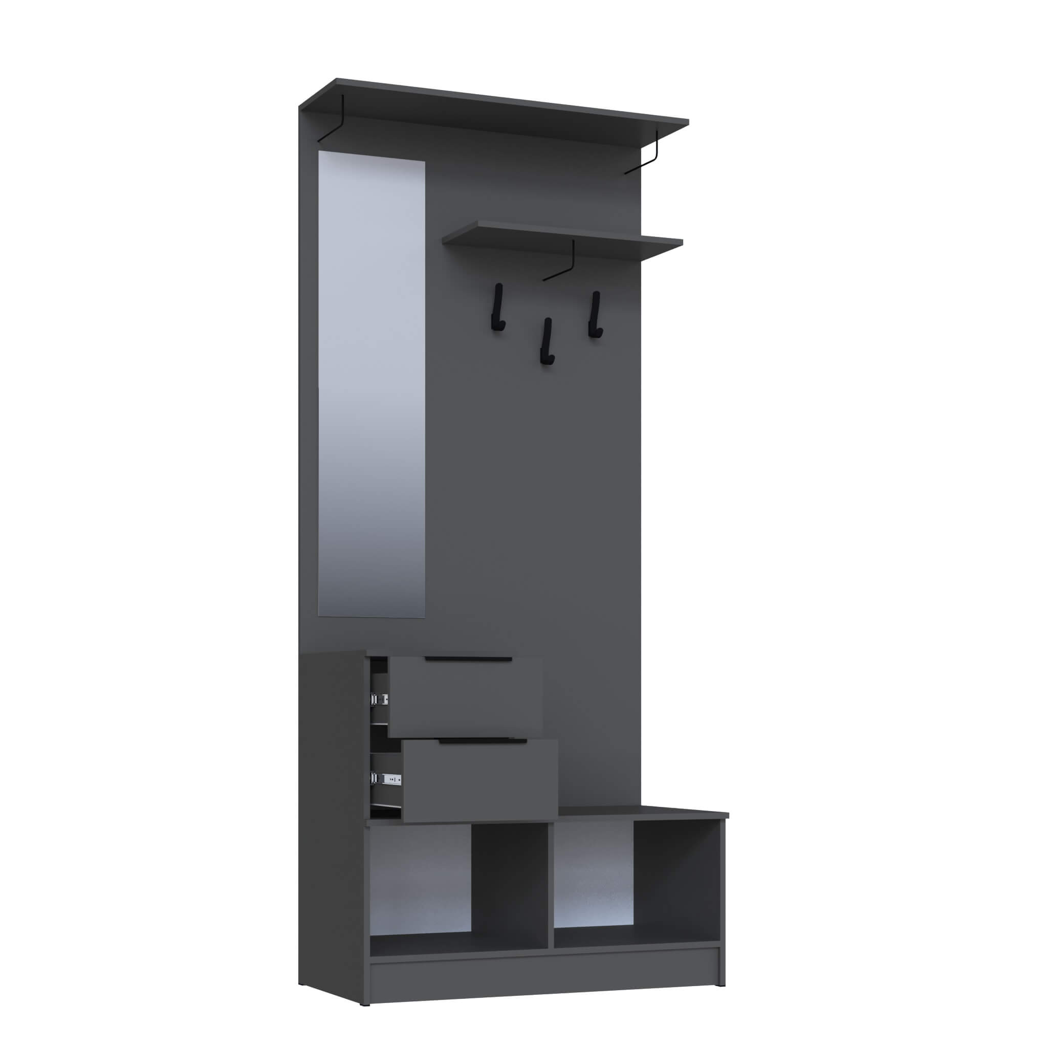 Прихожая Мадрид ЦС-2 (1,0) графит серый