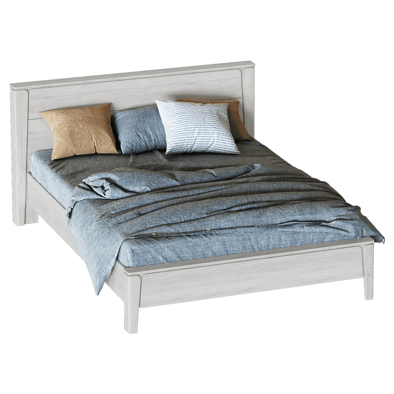 Мальта спальня Кровать 1600 (каркас) Дуб Винтерберг