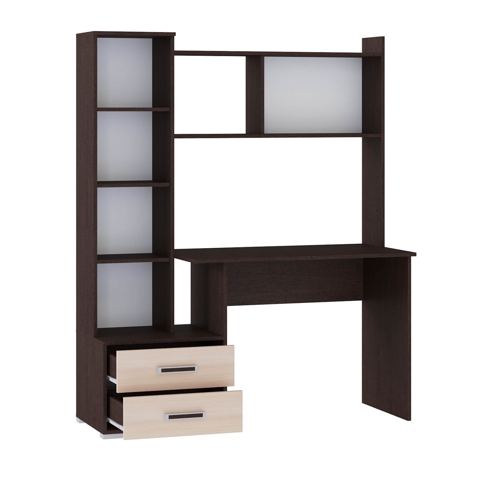 Компьютерный стол Квартет-9 венге/дуб молочный