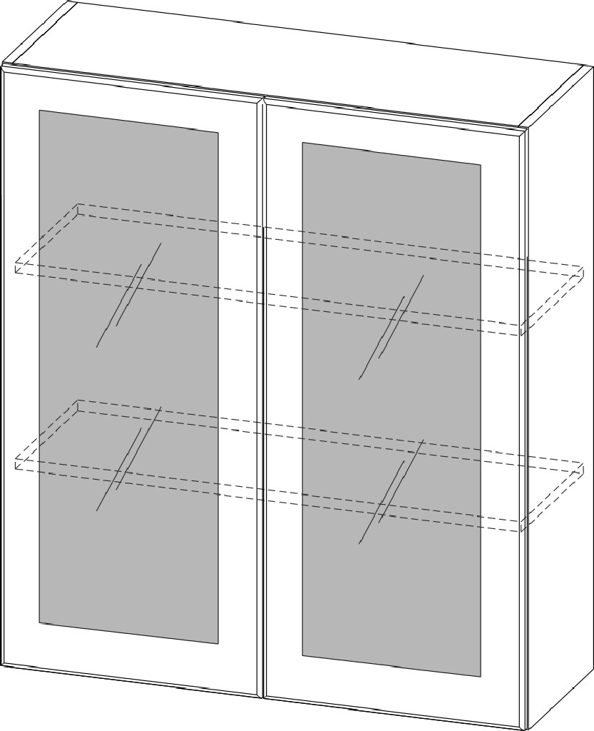 Шкаф навесной "Вектор" Ш800с/912