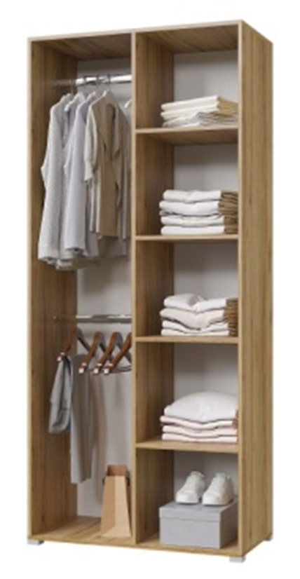 "Лайт" Шкаф 900 (Дуб золотой - белый)