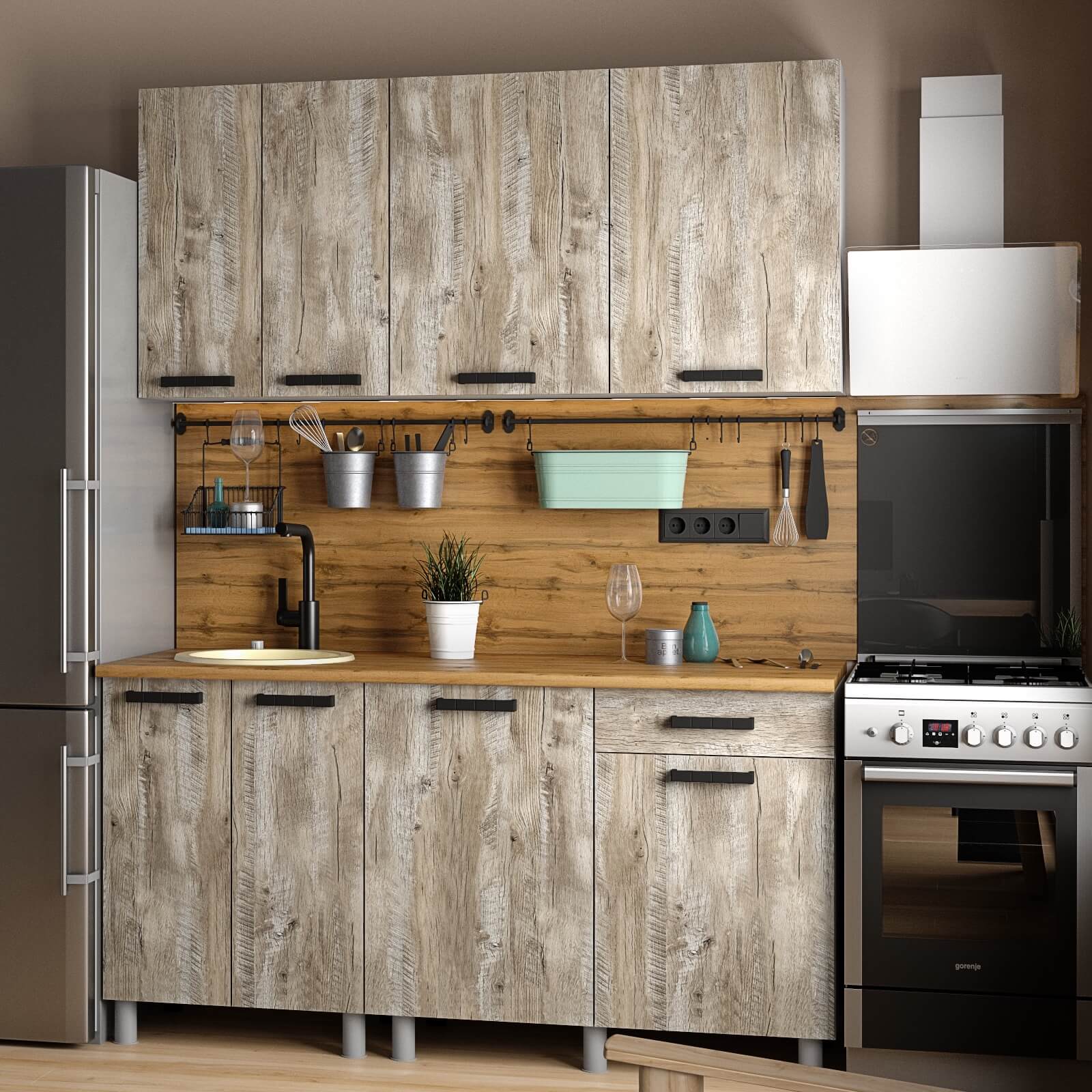 "Нагано Готовое решение" 1,6 м белый/дуб юкон