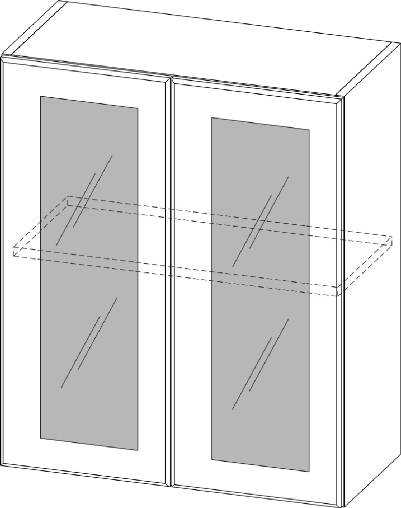 Шкаф навесной "Грейвуд" Ш600с/720
