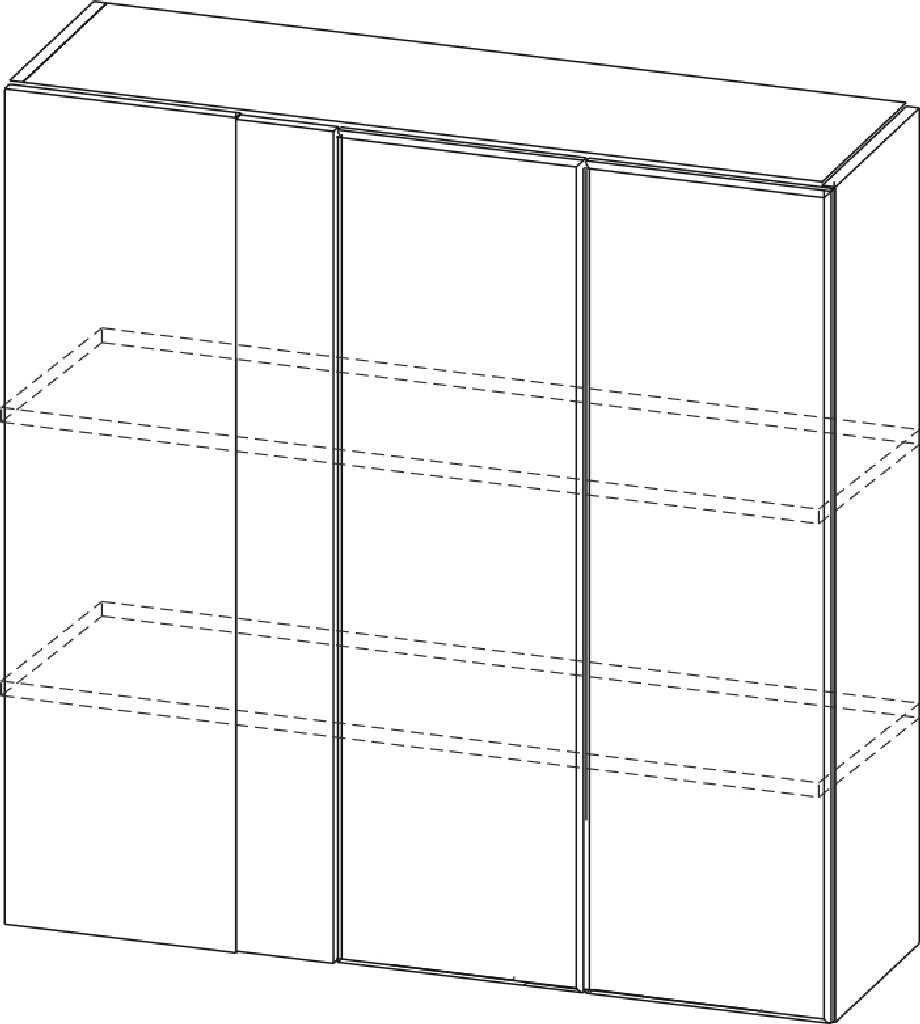 Шкаф навесной "Модерн NEW" Ш1000у/912