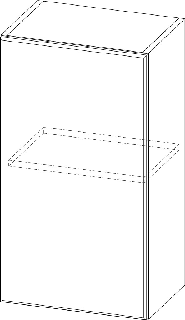 Шкаф навесной "Бостон" Ш400/720