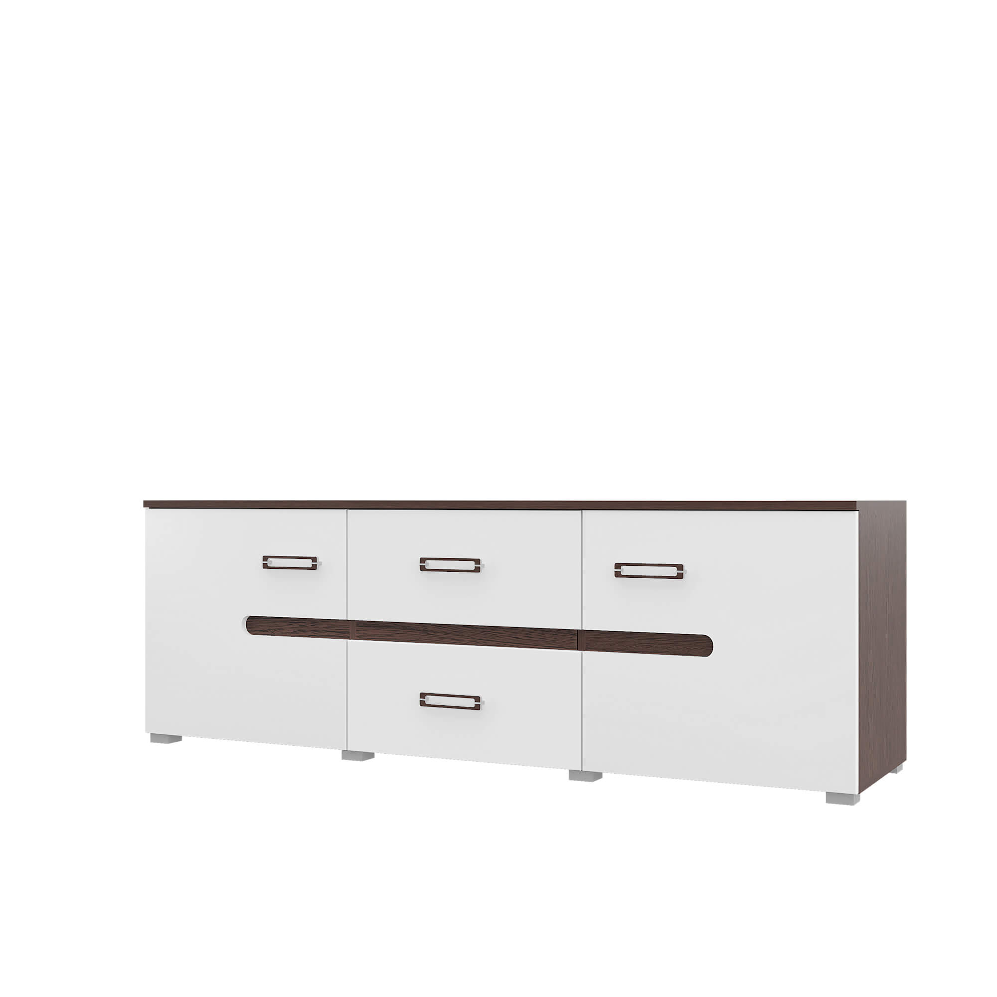 "Вегас" Тумба ТВ МДФ (Венге - белый)