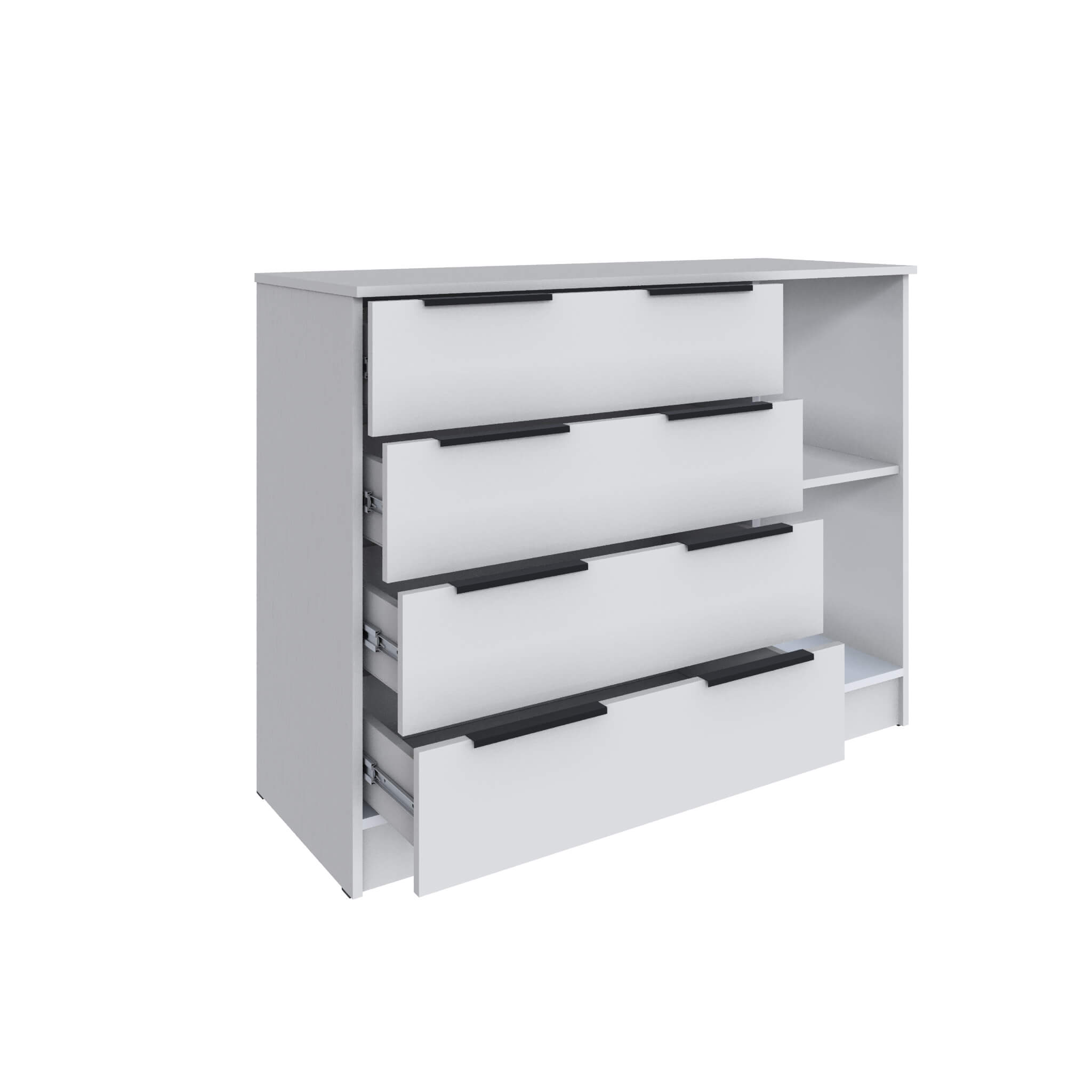 Спальня Мадрид Комод (1,2) белый