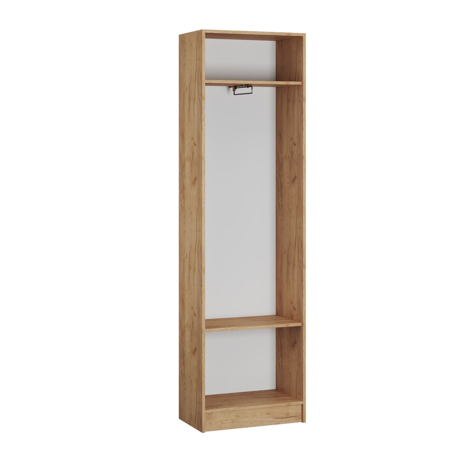 Прихожая Ямайка шкаф ЯПШ-1 дуб крафт золотой/белый