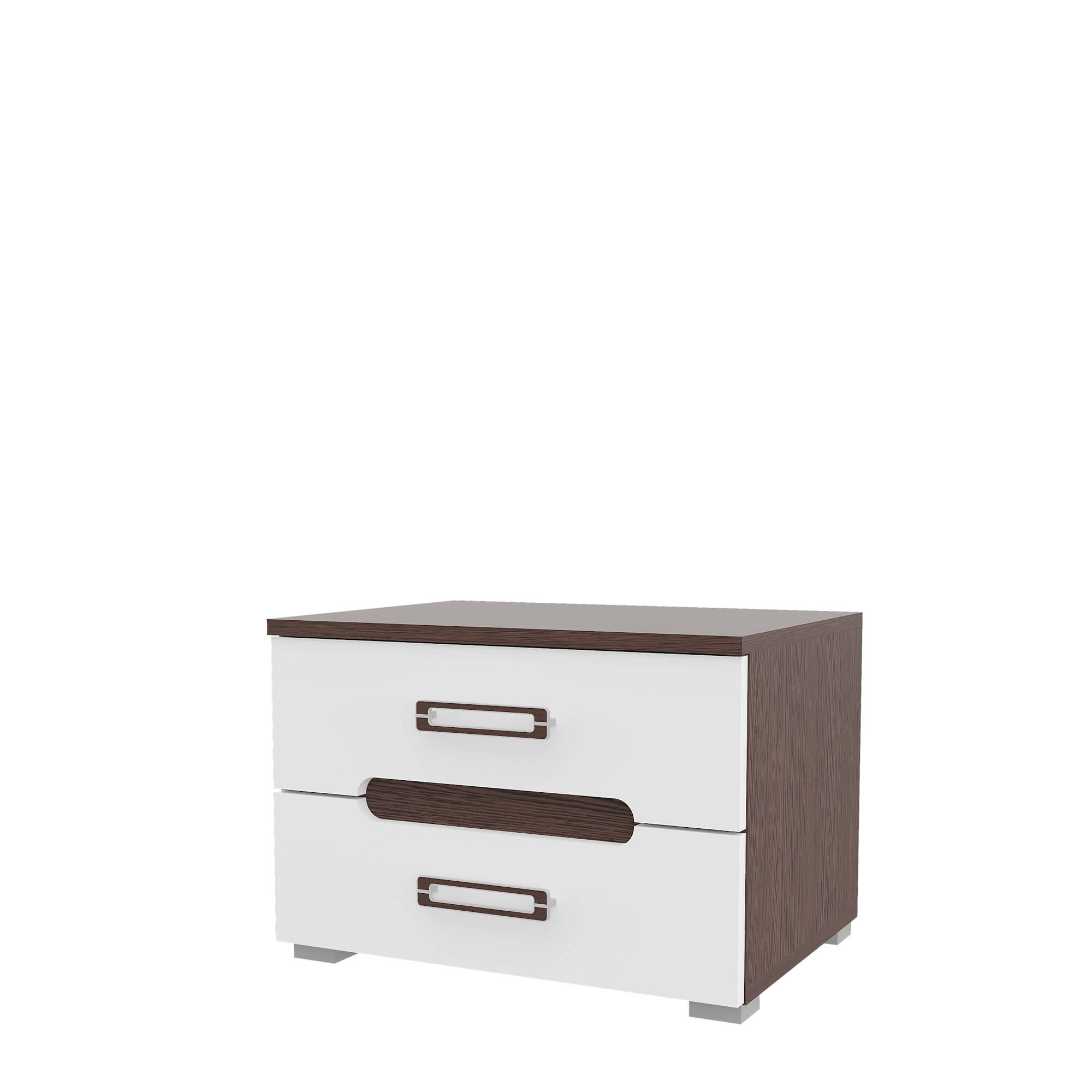 "Вегас" Тумбочка МДФ (Венге - белый)