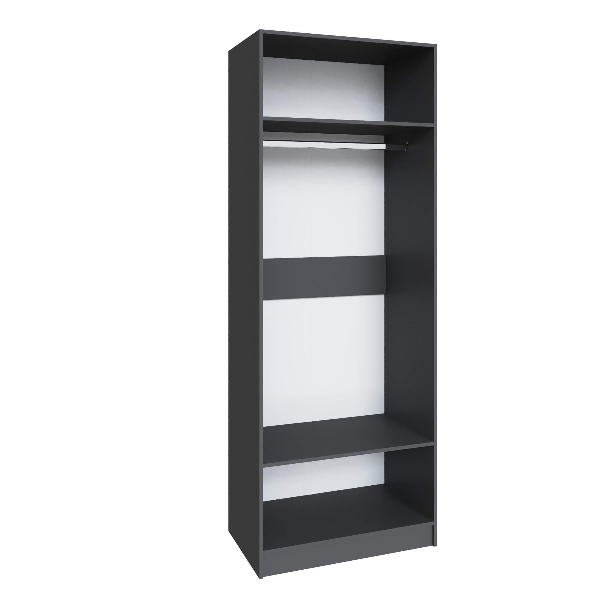 Шкаф Мадрид (0,85) без зеркала графит серый