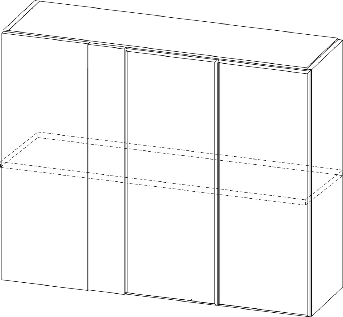Шкаф навесной "Модерн NEW" Ш1000у/720