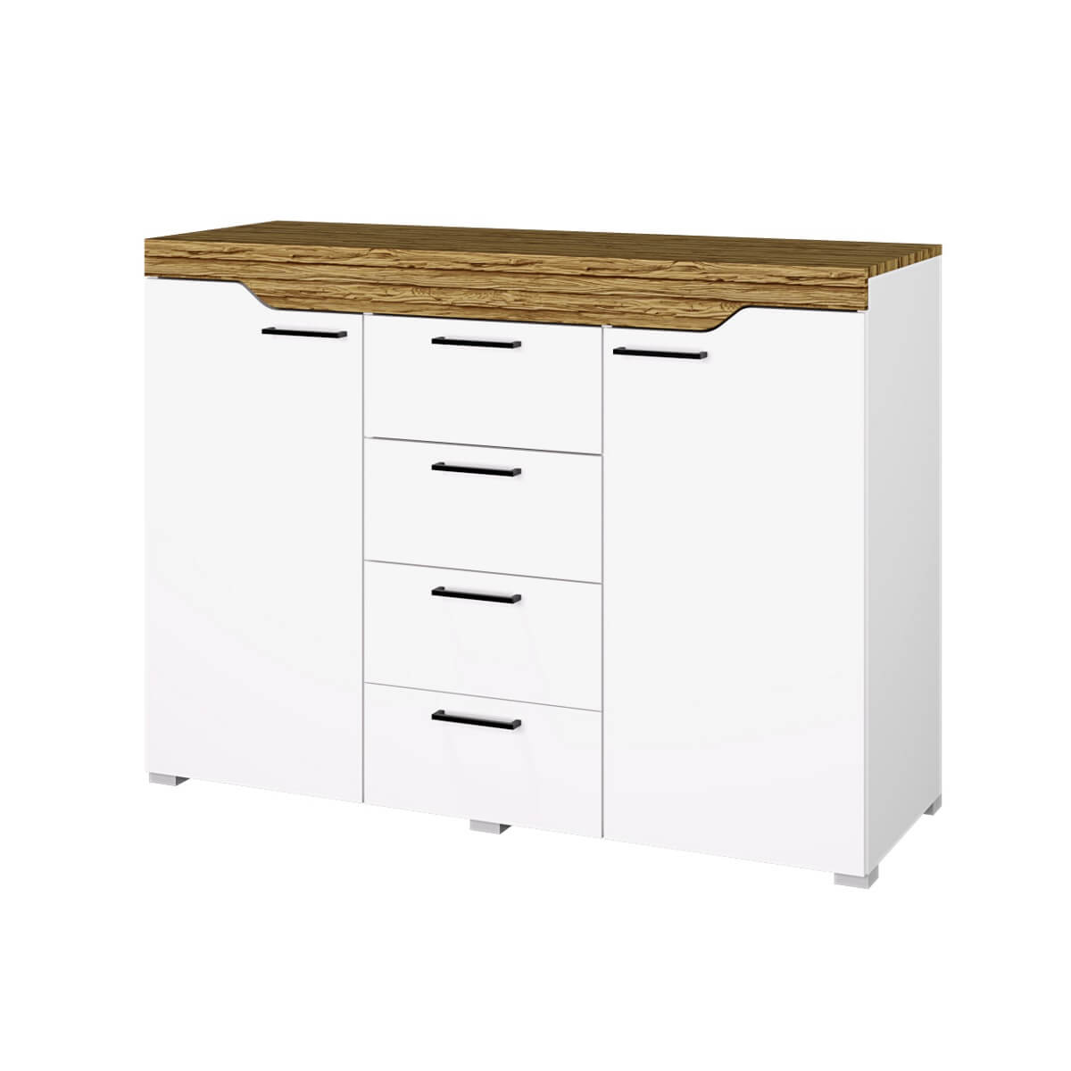 "Милана" Комод (Белый - сосна гранд)