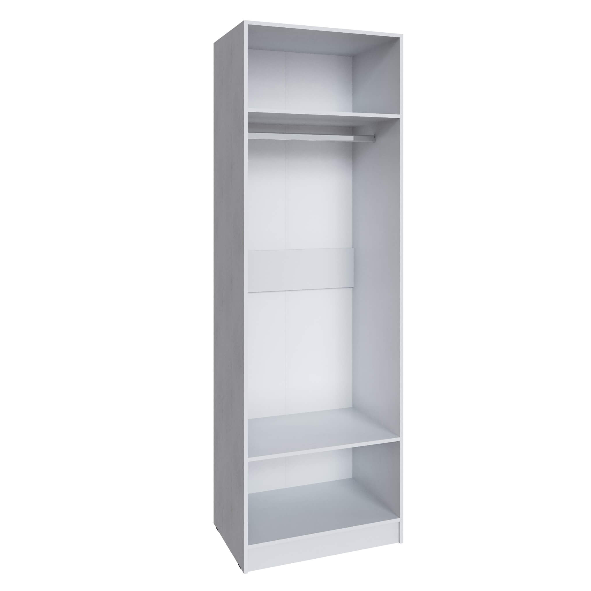 Шкаф Мадрид (0,75) с зеркалом белый