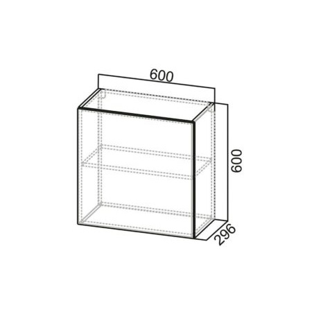 Шкаф навесной "Бостон" ШГ600х600