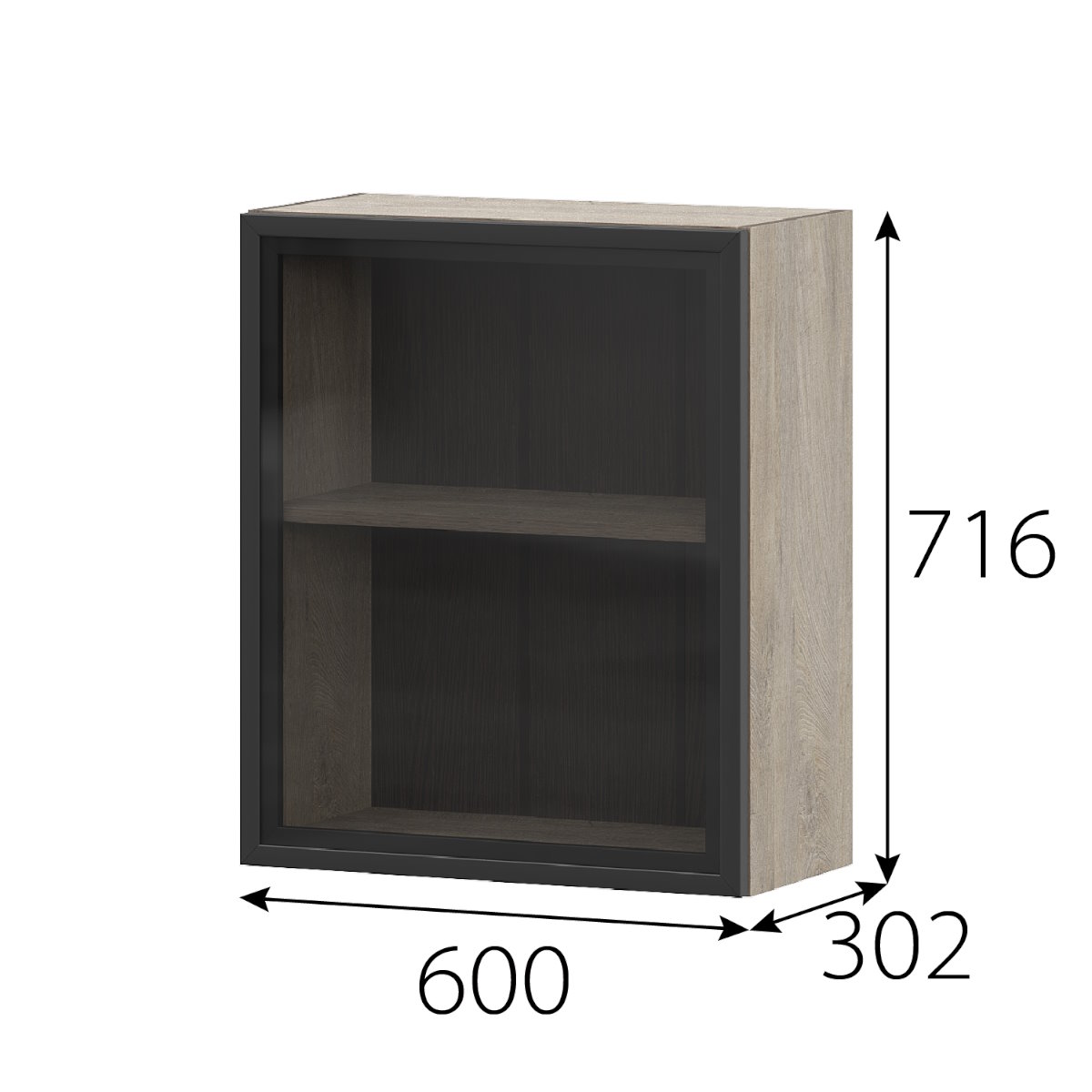 Шкаф 600 РМДФ "Этна" 6в1