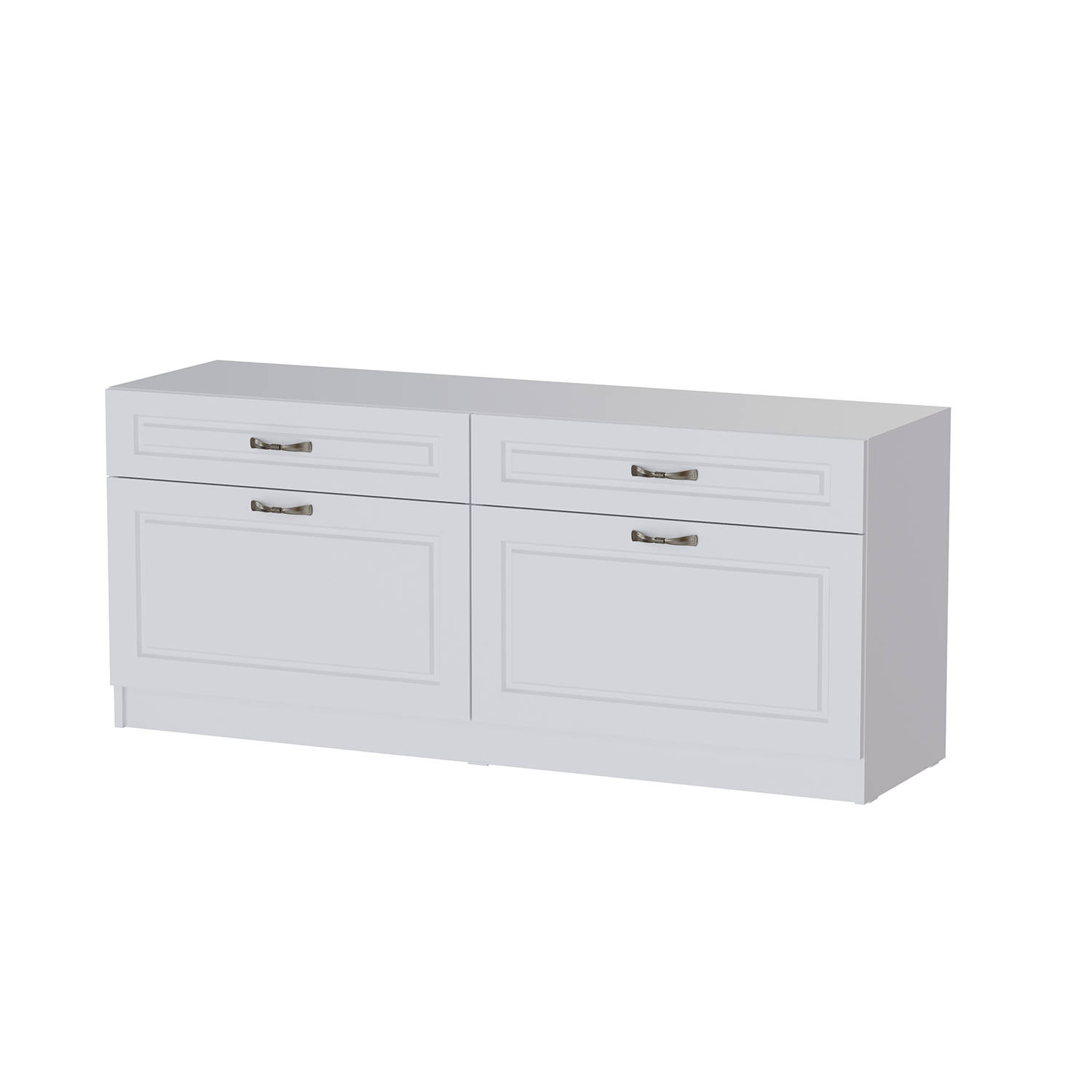 Гостиная Апполия Тумба ТВ белый/белый дуб