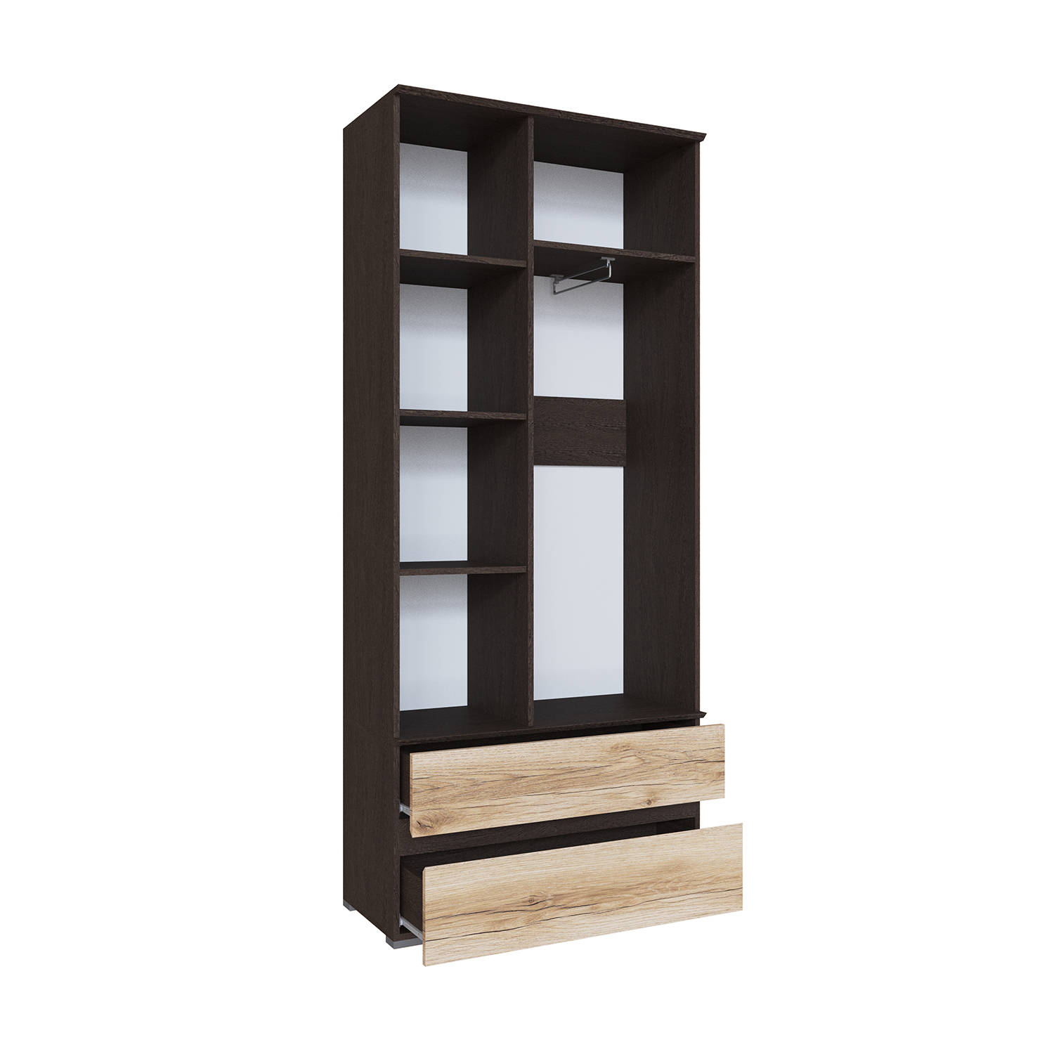 Гостиная Плейона Шкаф венге/дуб делано