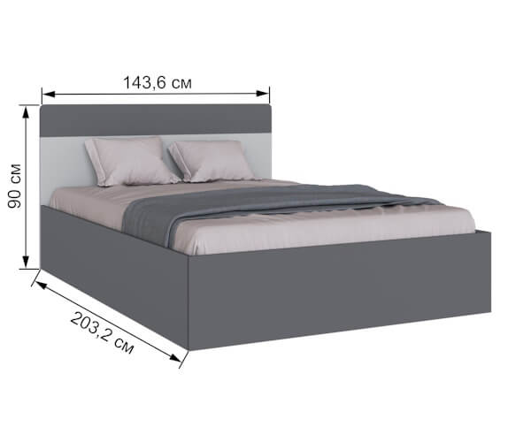 Кровать 1,4м "Вегас" ТЭКС