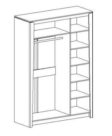 Мальта спальня Шкаф 3 дв Дуб Винтерберг