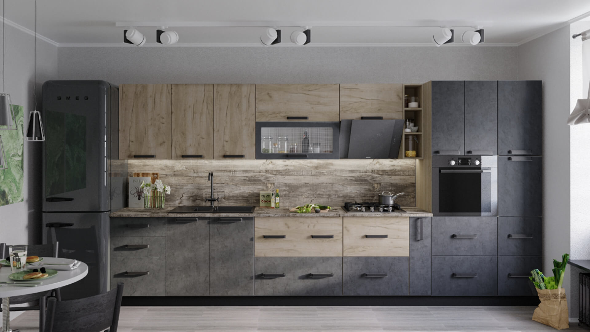 Модульная кухня "Крафт" Domani